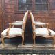 Pair of re-tapised Louis XV convertible chairs
