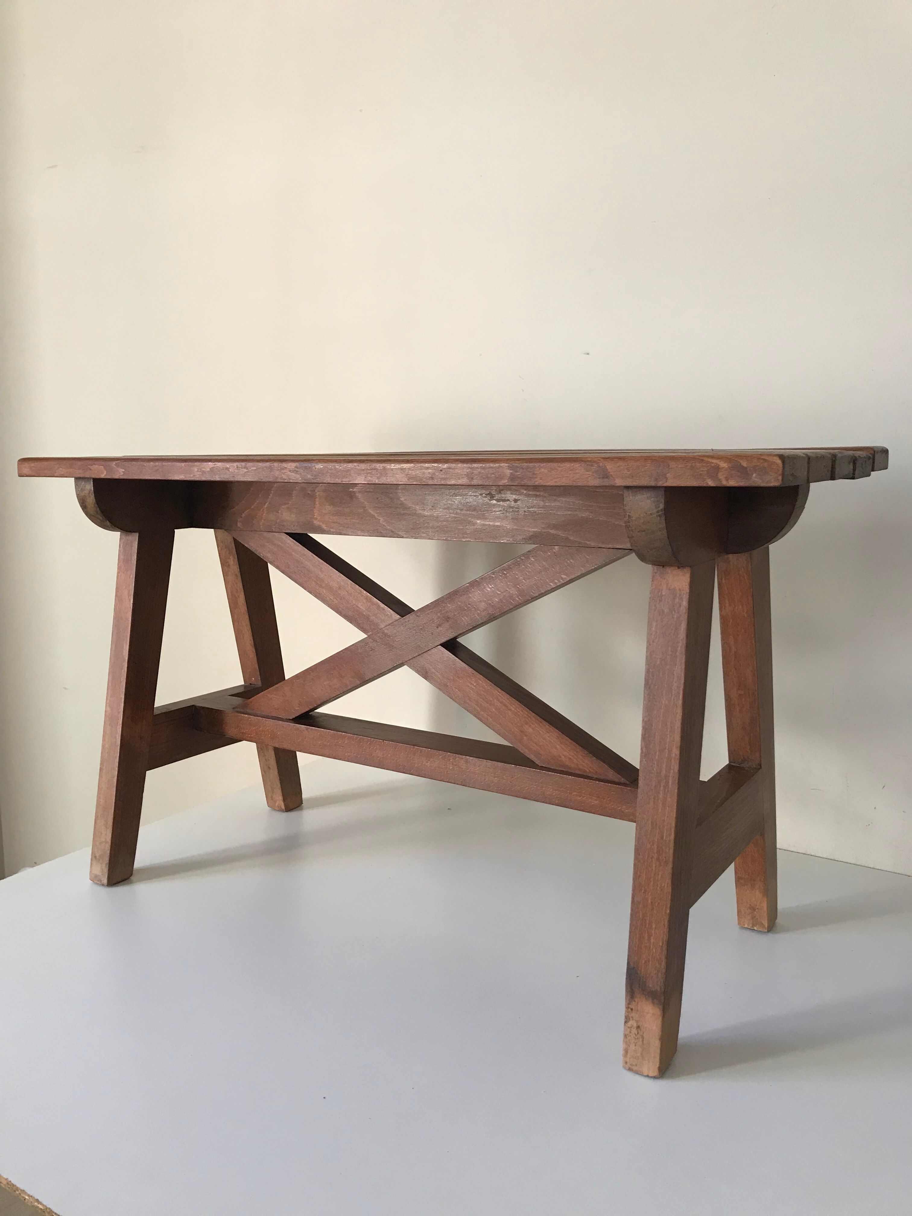 Vintage oak bench years 60