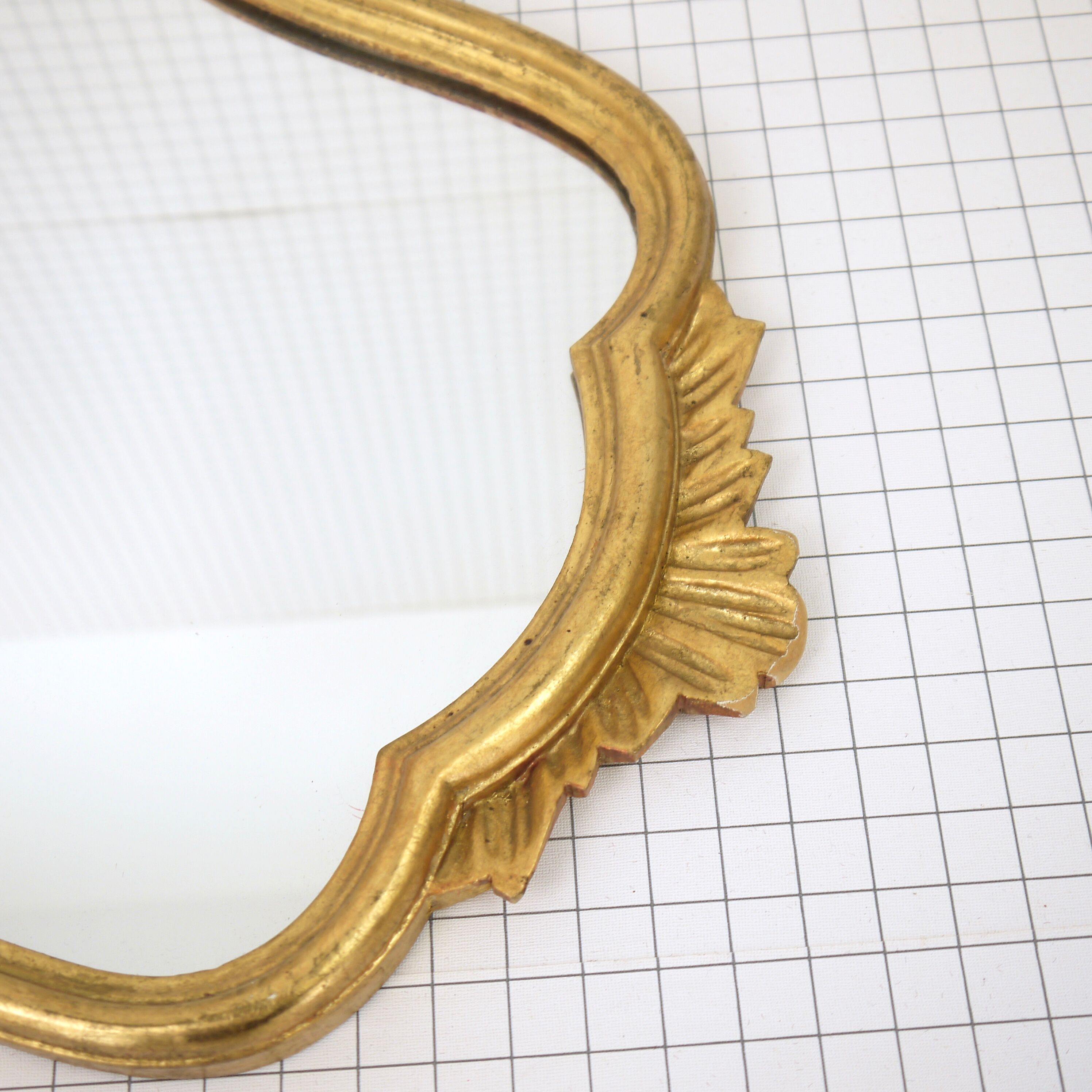 Gilded wood mirror 67x42cm