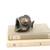 Cendrier poisson en bronze, années 50