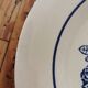 Old St Amand flat plates, blue roses