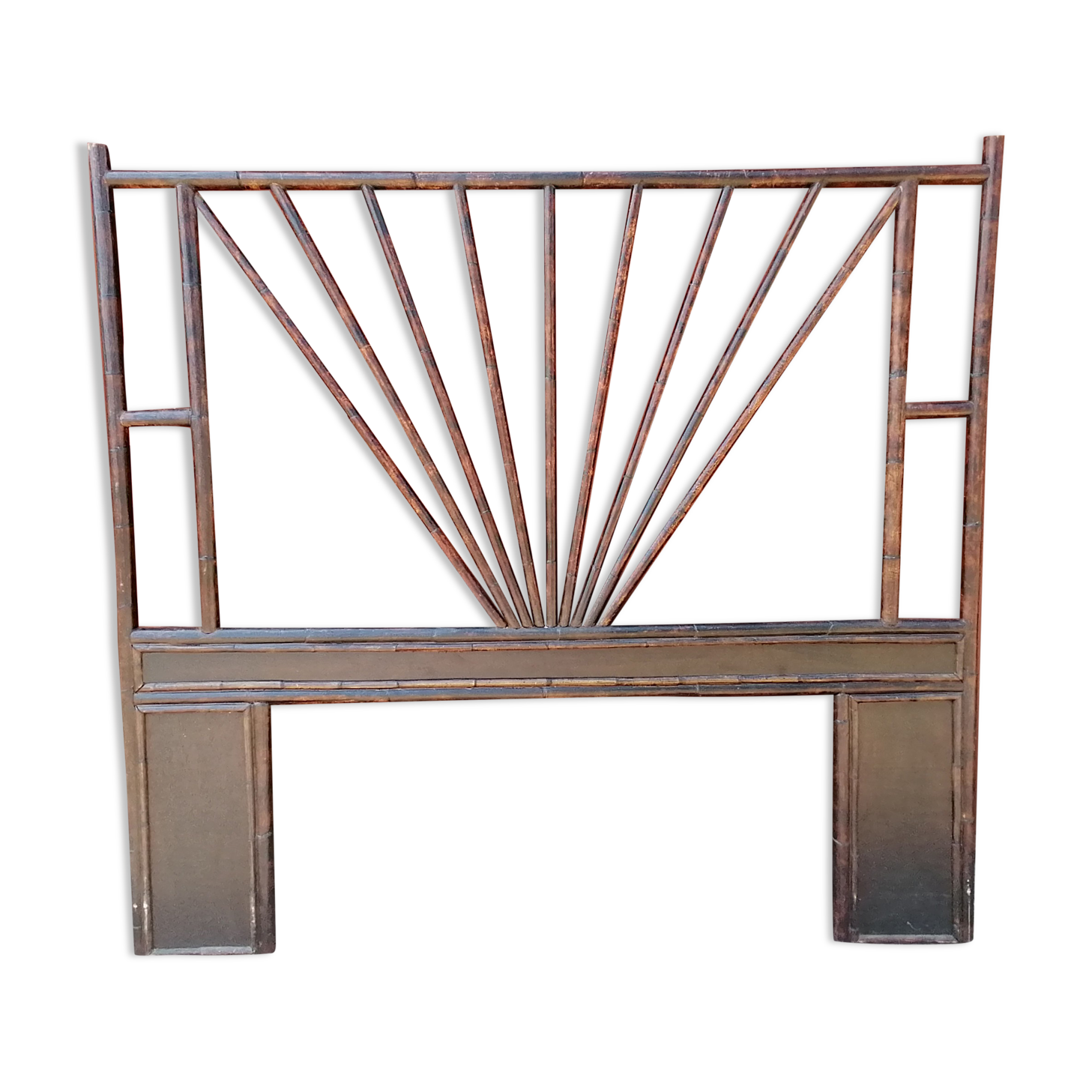 Vintage rattan headboard 2 seats 155 x 140 cm