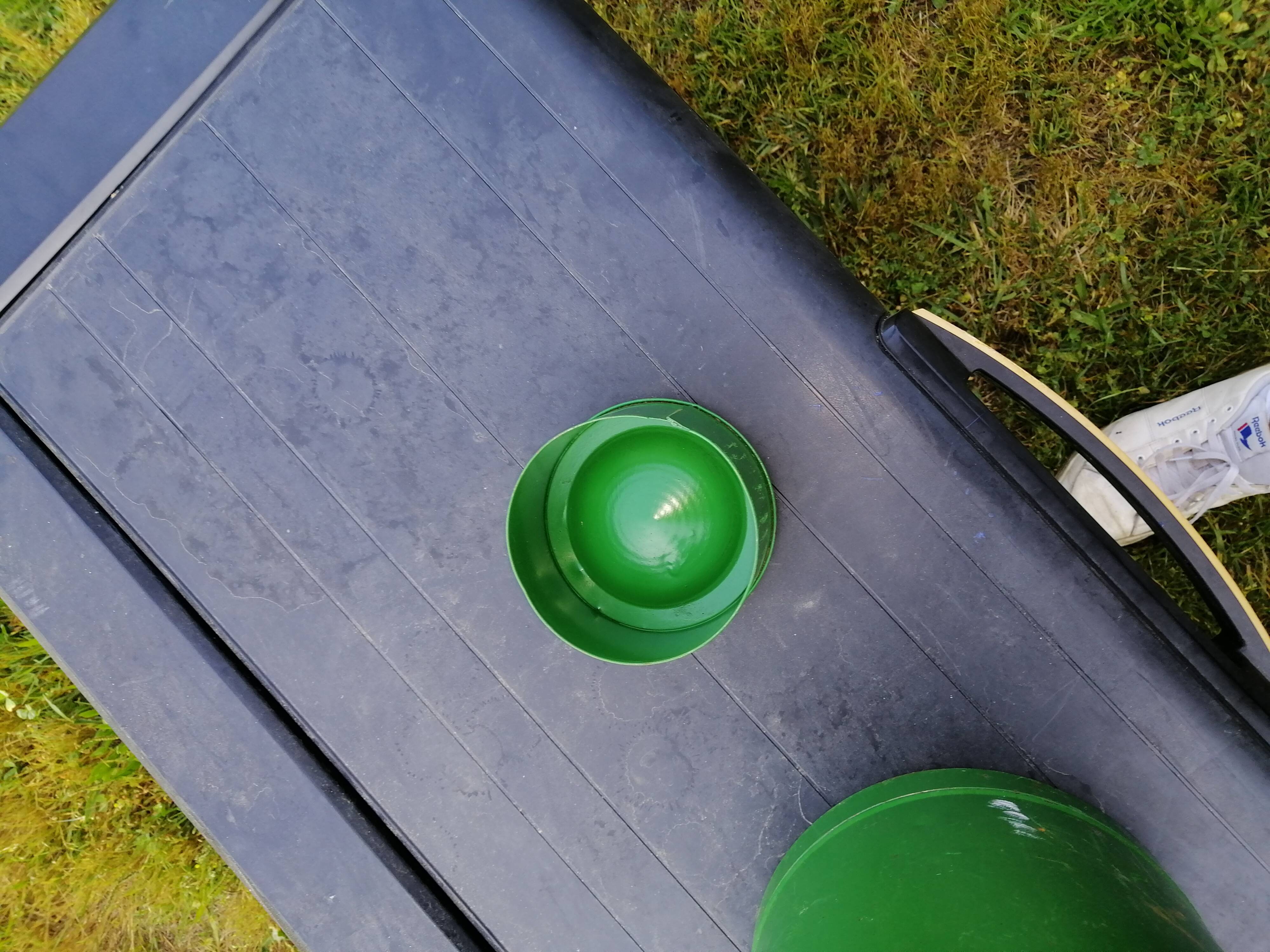 Green milk jug
