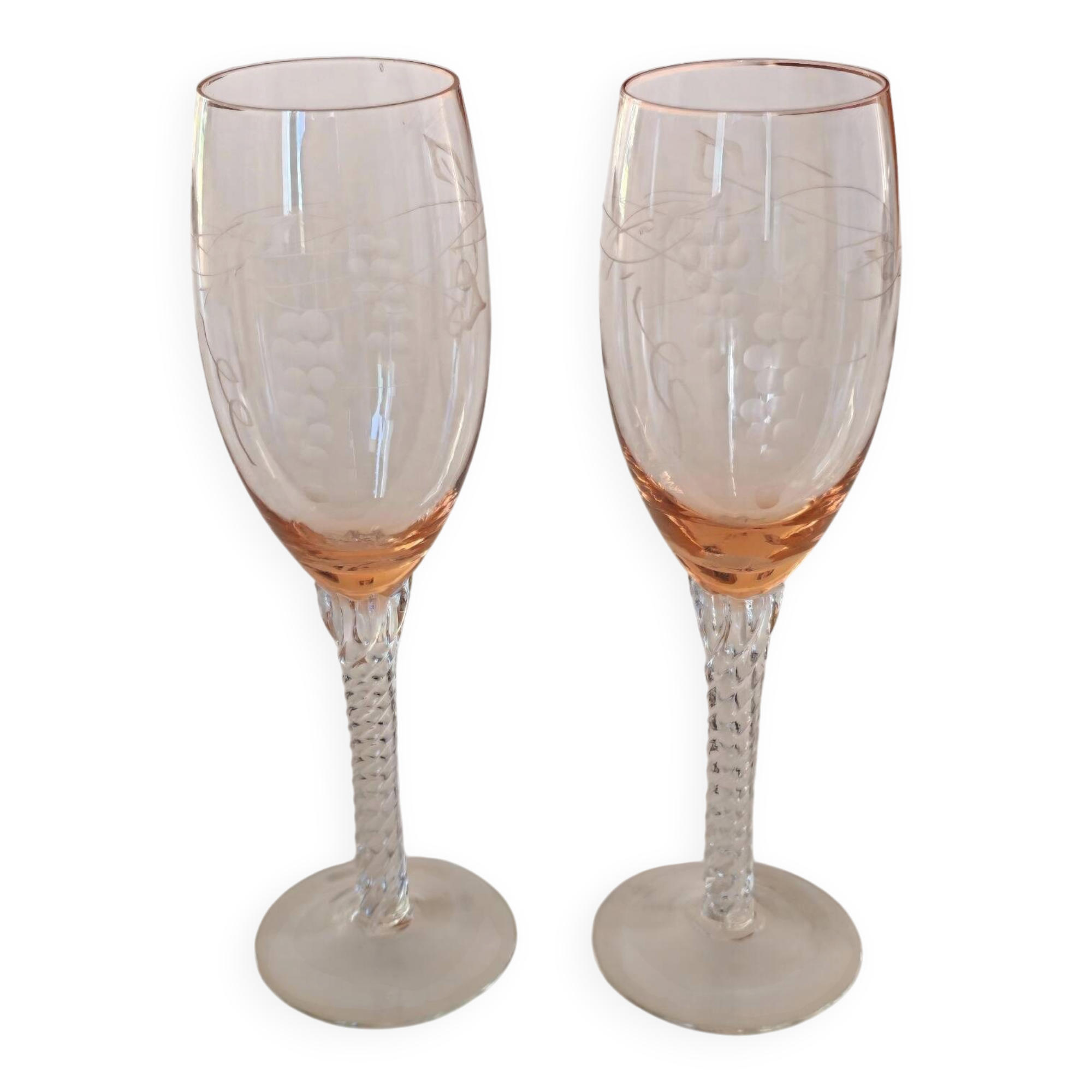 2 champagne flutes