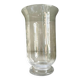 Clear glass vase