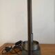 Superb table lamp base in raw metal with an industrial style.
