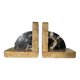 Pair of Art Deco marble bookends