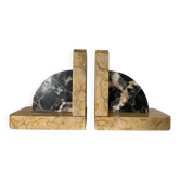 Pair of Art Deco marble bookends
