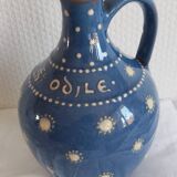 Varnished terracotta pitcher, Alsatian. Clo Saint Odile OBERNAY.