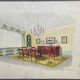 Painting decorative art interior architecture 30-50s