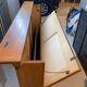 Wooden card holder cabinet