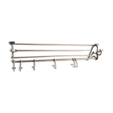 Old brass wall coat rack