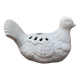 Pique fleurs colombe en porcelaine