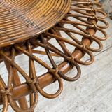 Table basse rotin « soleil »