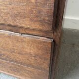 Commode géorgienne en chêne du début du XIXe siècle