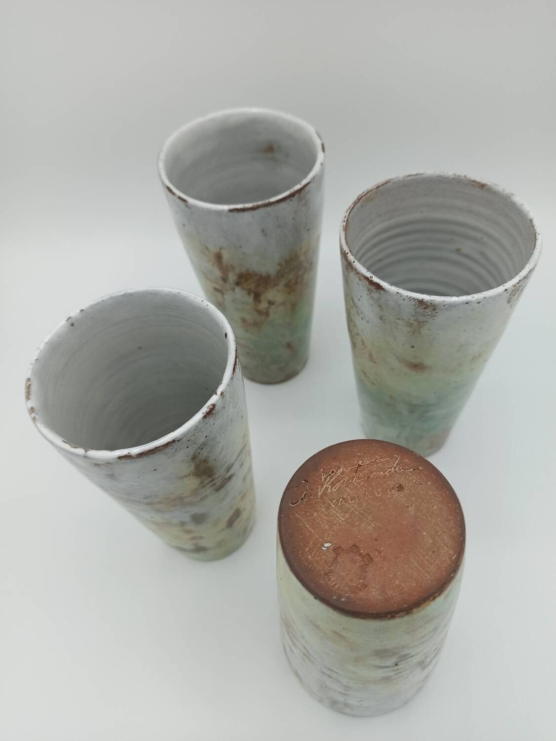 Vintage ceramic cups - Alexandre Kostanda - Vallauris