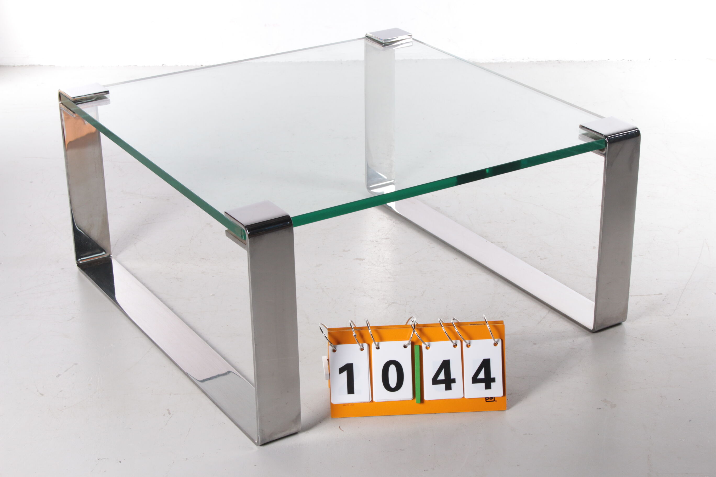 German Chrome and Glass coffee table Model Klassik 1022 Van Peter Draenert, 1960s