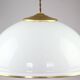 Mid-century Italian Brass and Opaline Pendant Lamp