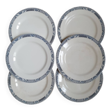 6 assiettes plates Terre de Fer