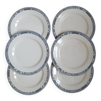 6 assiettes plates Terre de Fer