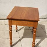 Cherry wood side table and small desk