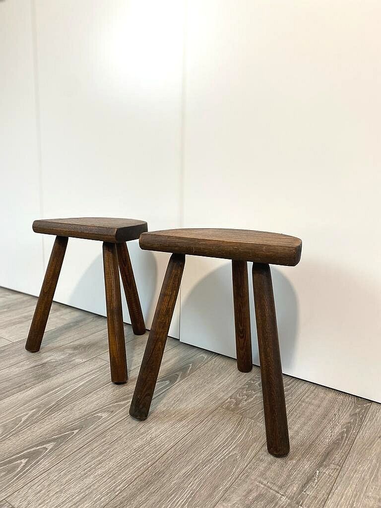 Pair of tripod stools