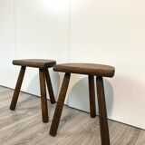 Pair of tripod stools