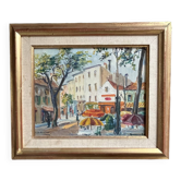 Oil on canvas: Place du mound