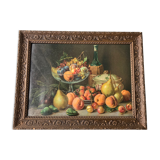 Chromolithographie nature morte