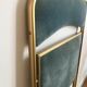 Chaise pliante vintage Chaisor en velours bleu
