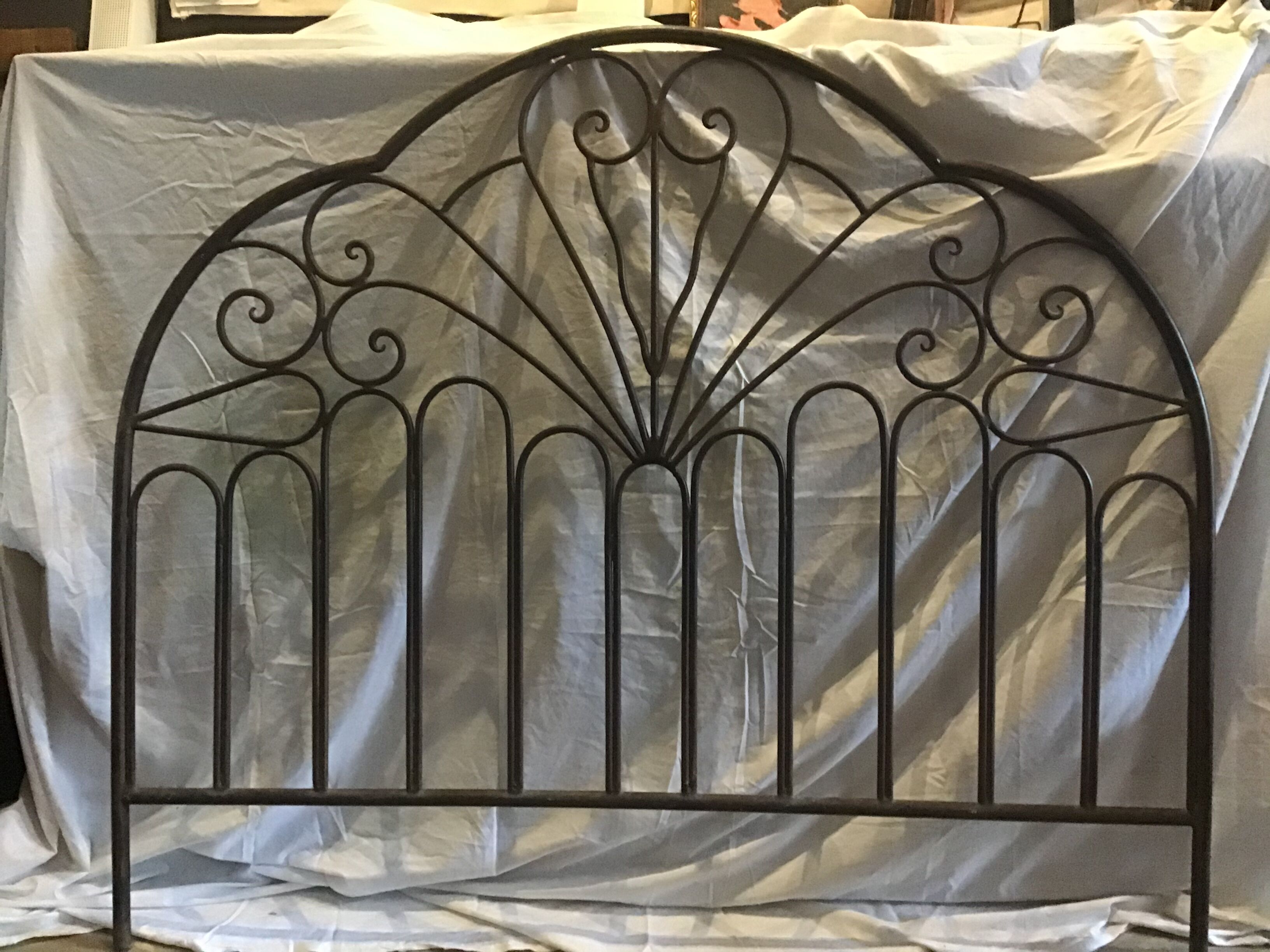 Wrought iron bedhead