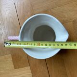 Slip pitcher with fruit and wicker patterns