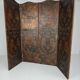 Late 18th-century Belgian embossed leather folding screen – after Daniel Marot