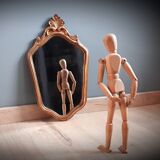 Baroque golden mirror