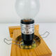 Vintage Tissot opaline globe and pin wall light.
