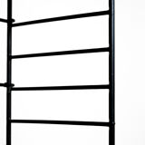 Vintage bookcase with metal frame