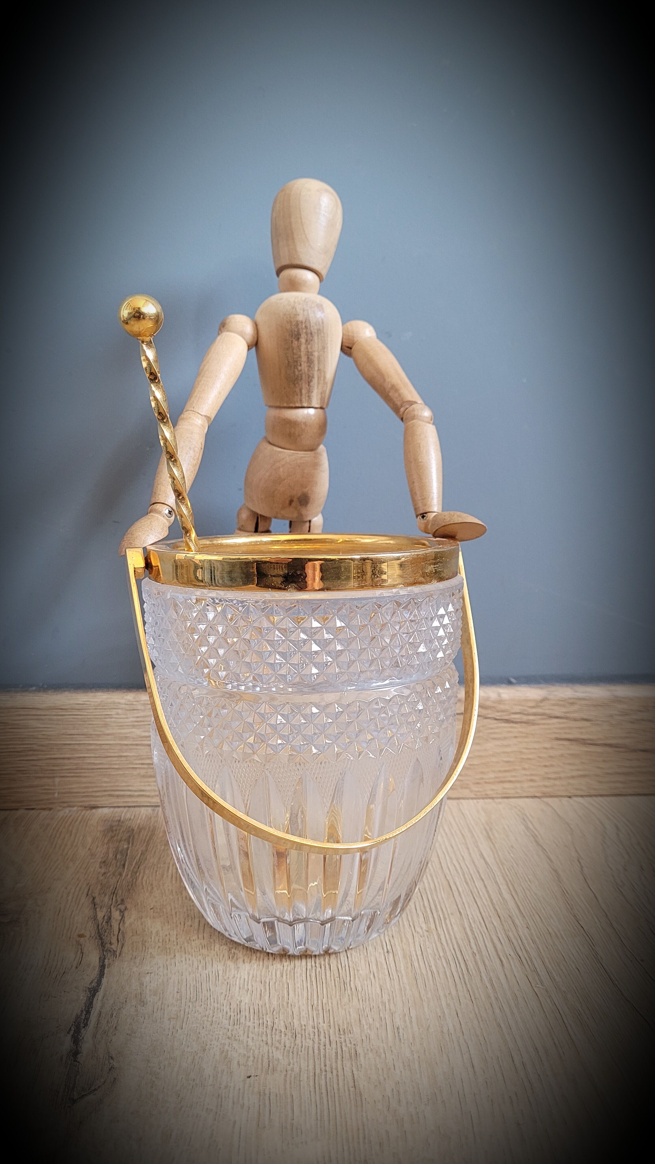 Golden ice bucket