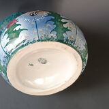 Iridescent porcelain vase with dandelion decoration, Amphora, Czechoslovakia, 1920.