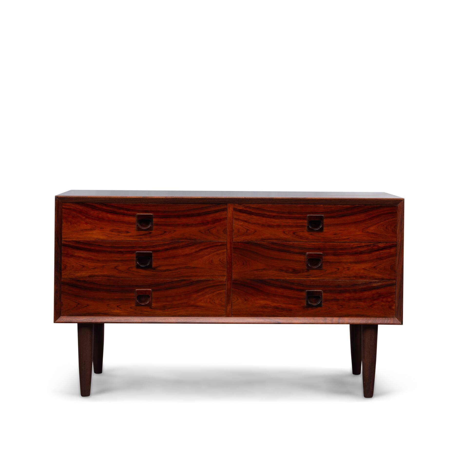 Danish Design Midcentury Rosewood chest of drawers made by Brouer Mobelfabrik, 1960s