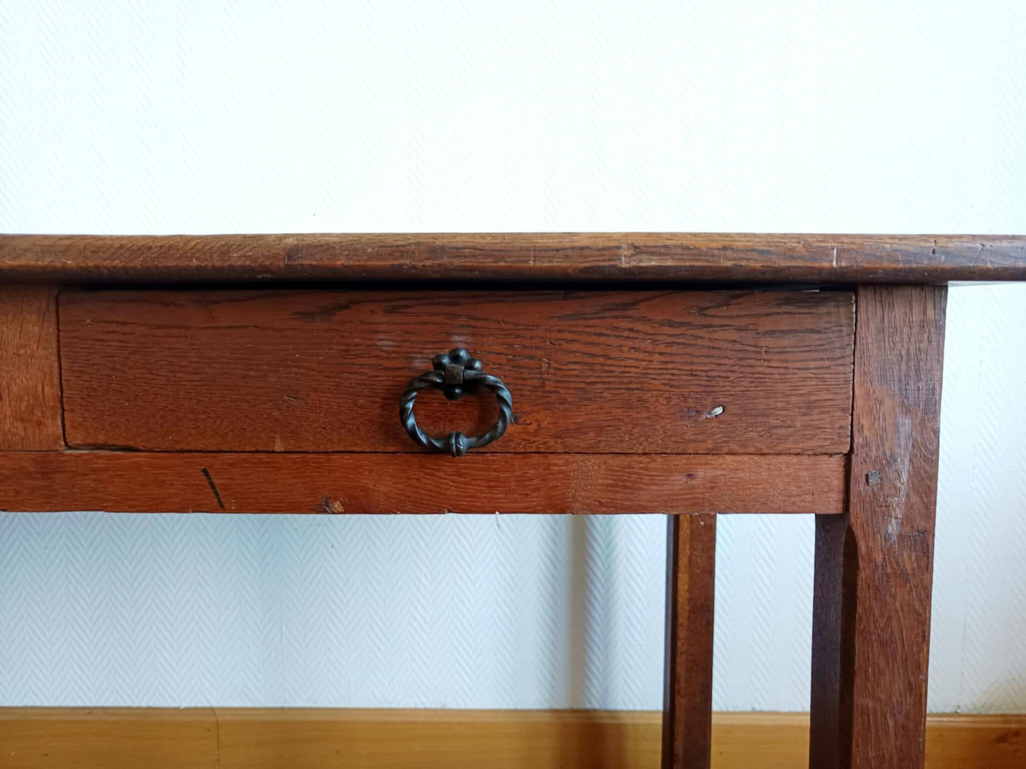 Farmhouse table or desk stamped circa 1920