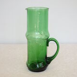 Pichet en verre vert