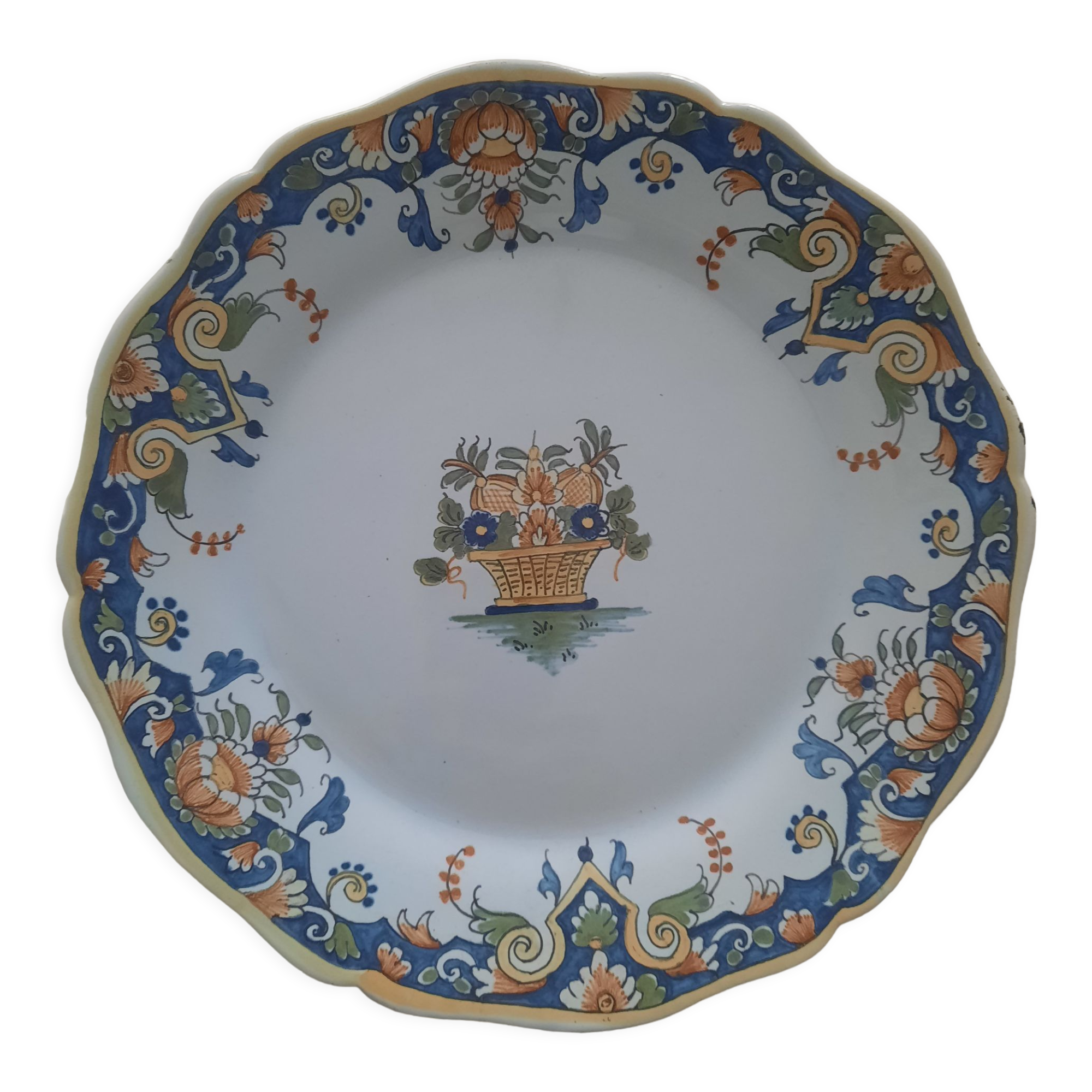 Signed decorative plate