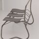 Sculptural metal bench / Artist's work dating from 2000
