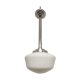 Opaline Art Deco hanging lamp
