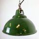 Industrial Green Enamel Factory Pendant Lamp from Maxlume, 1960s
