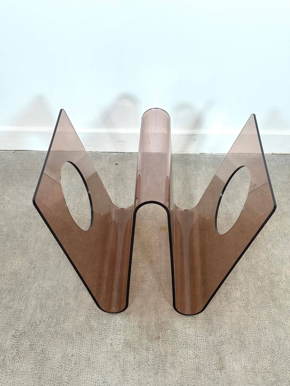 Michel Dumas Plexiglas Magazine Rack