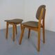 Set of Beech Chair & Stool, 1960s