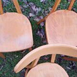 Set of 5 chairs bistro, 1970