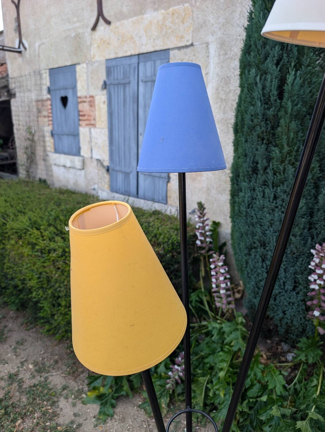 Lampadaire tripode vintage années 1950-1960