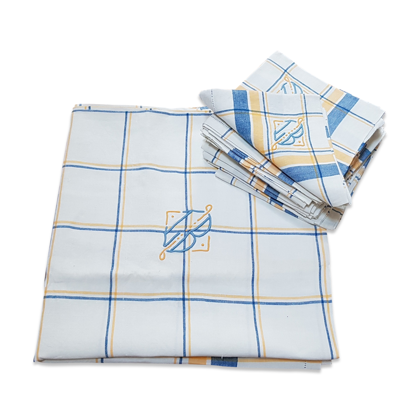 Pure cotton tablecloth and 12 napkins